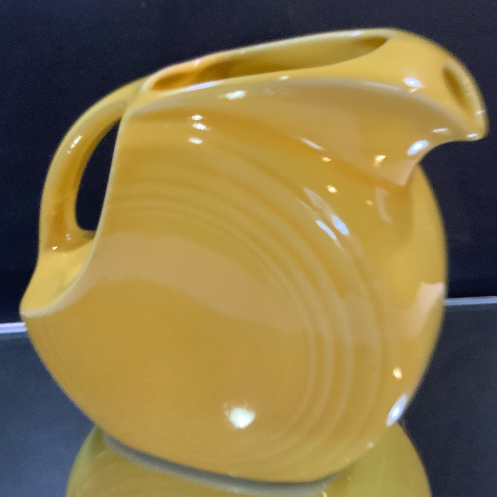 Vintage Large Yellow Fiesta Pitcher 64 ounce Homer Laughlin